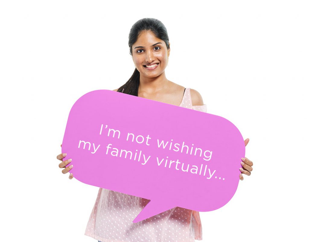 not wishing family virtually diwali