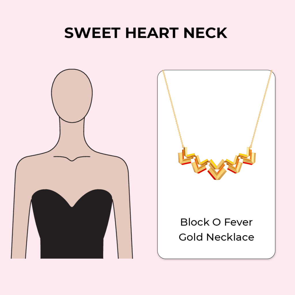 Necklaces for sweetheart neckline