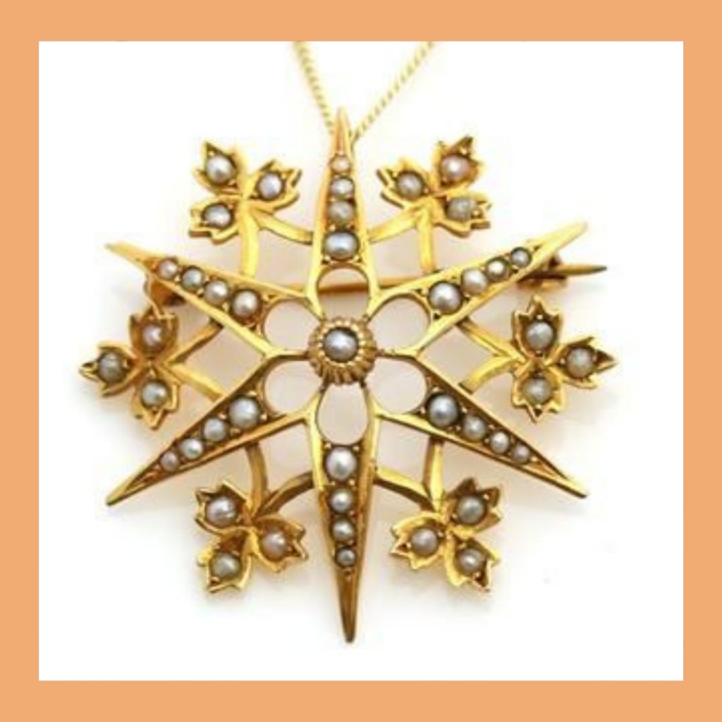 Eduardian star jewellery antique