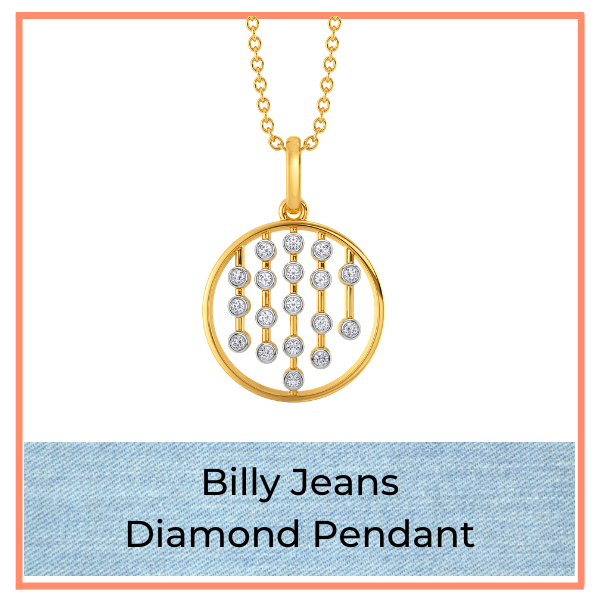 Big Blue Jean Trend Diamond Pendant