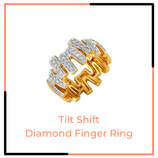 Tilt Shift Diamond Finger Ring