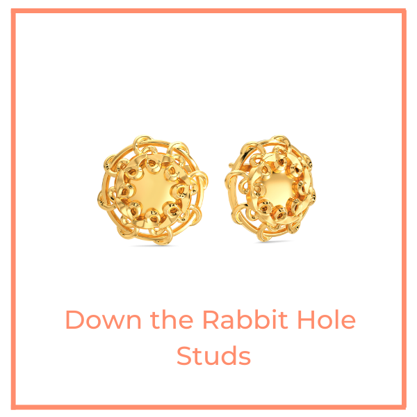 Down the Rabbit Hole Studs 