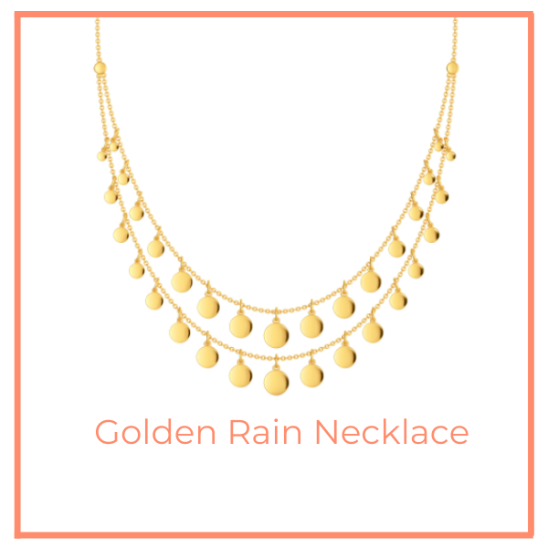 Golden Rain Necklace