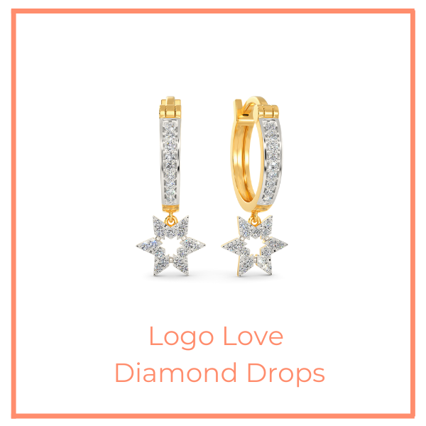 Logo Love Diamond Drops