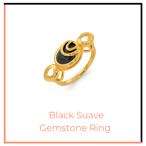 Black Suave Gemstone Ring