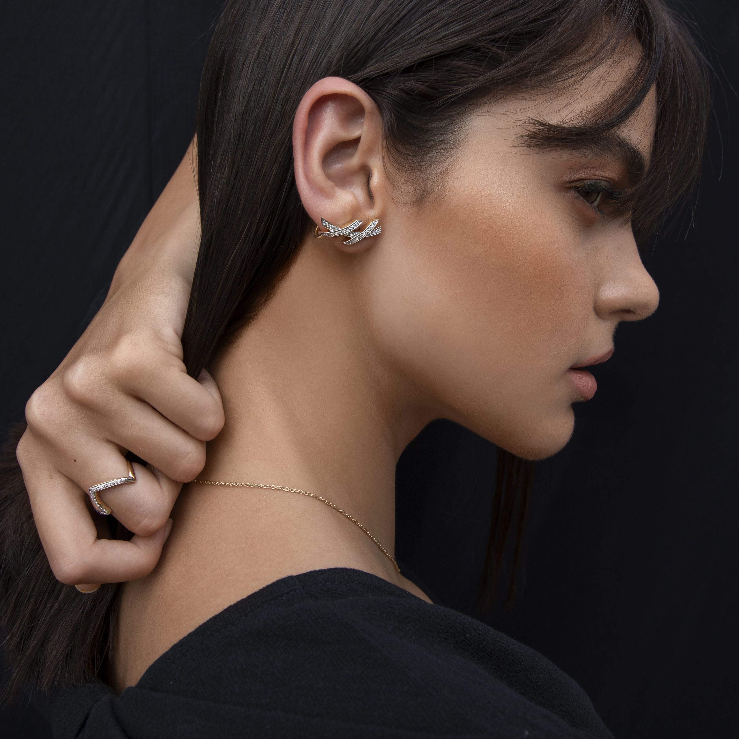 Reinvented Diamond Stud Earrings