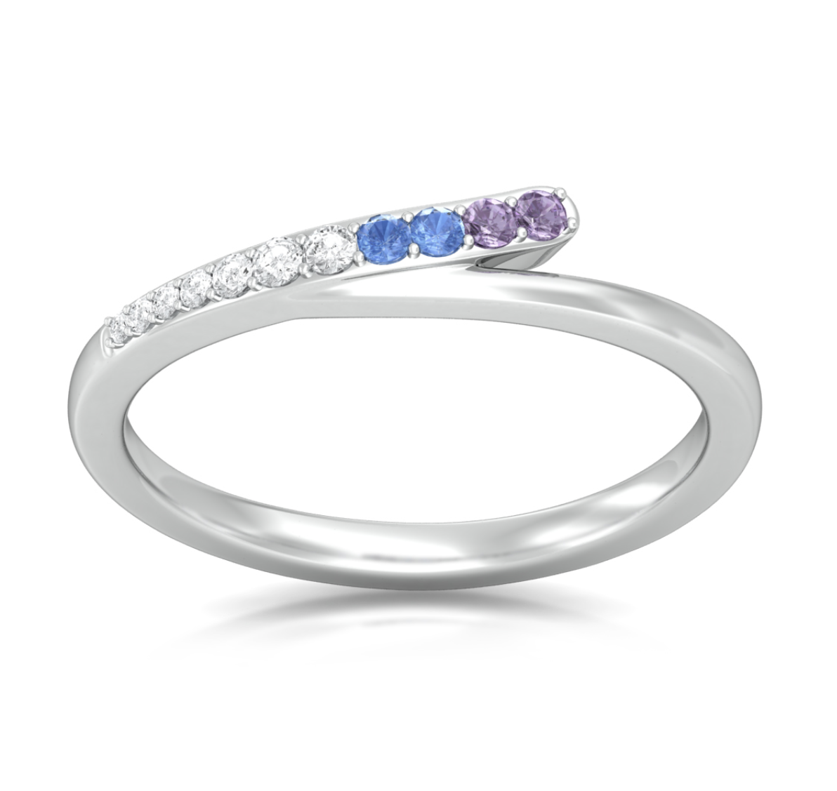 Polychrome Blend Diamond Ring
