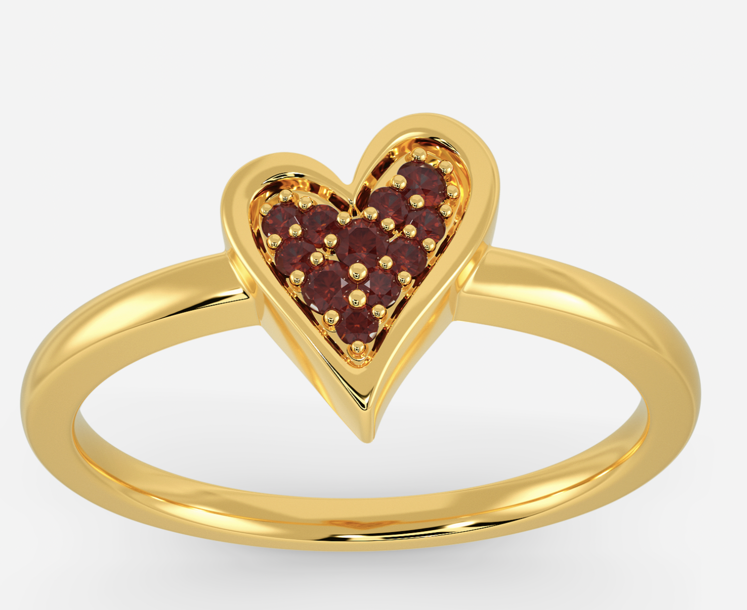 Red Romance Gemstone Ring