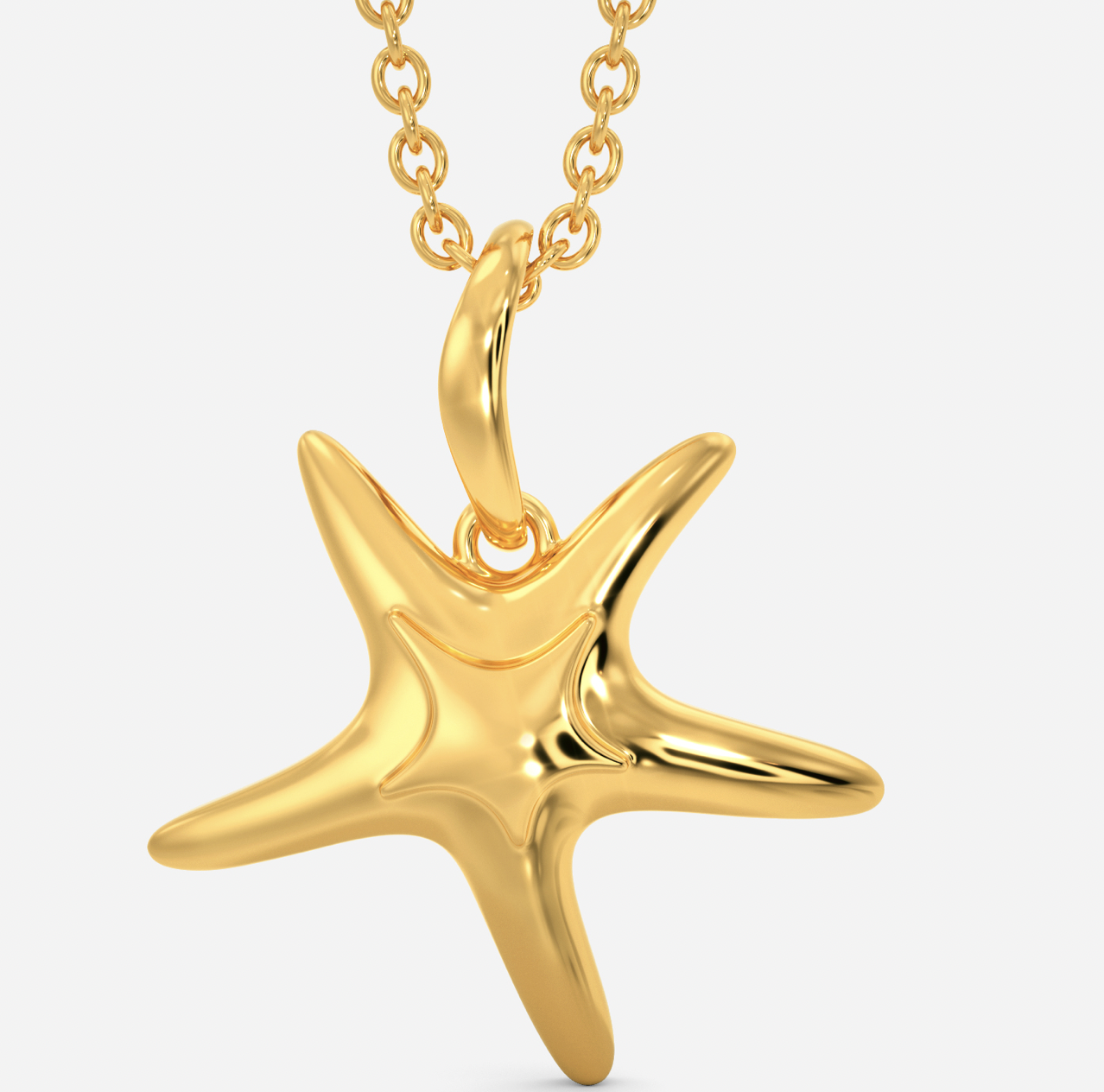 Star Of The Sea Gold Pendant