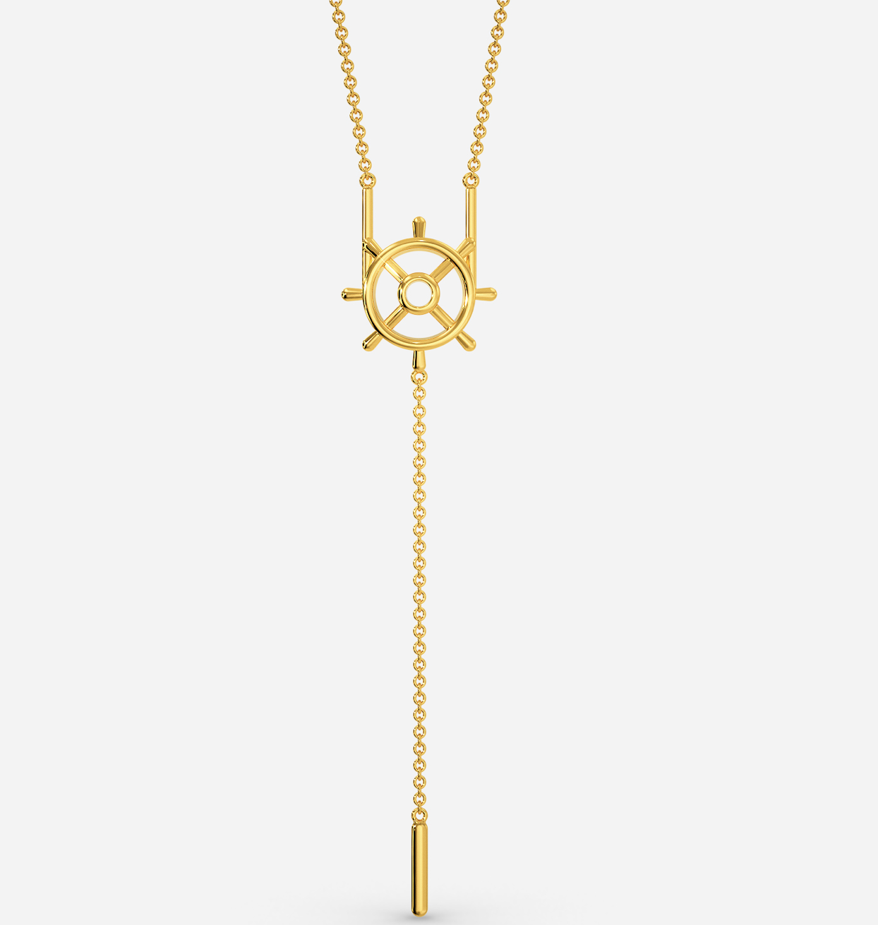 Steer The Helm Gold Necklace