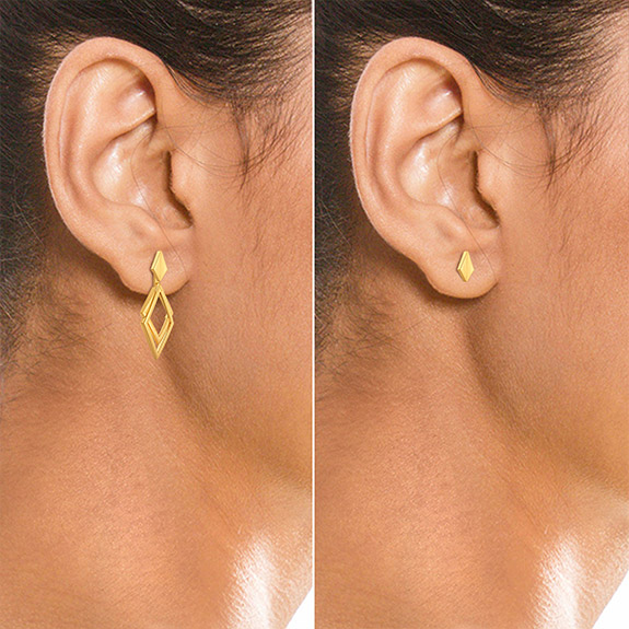 Jager-Jet-Gold-Earrings