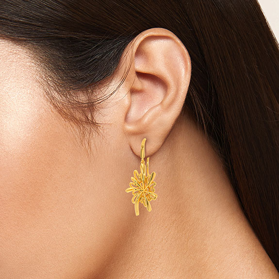 Psychedelic-Renaissance-Gold-Earrings