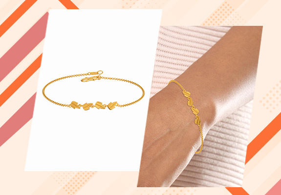 Buy Link Of Love 7 Stone Bracelet In Gold Plated 925 Silver from Shaya by  CaratLane