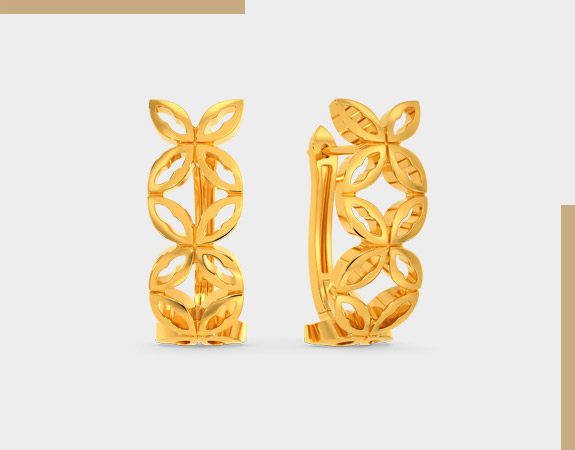 Perfect Cut Gold Earrings