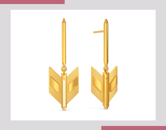 Put On Your Armor Gold Earrings