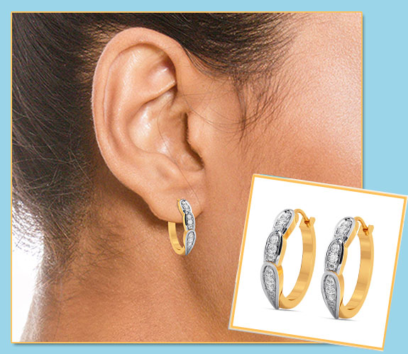 Sea-Surfin-Diamond-Hoop-Earring